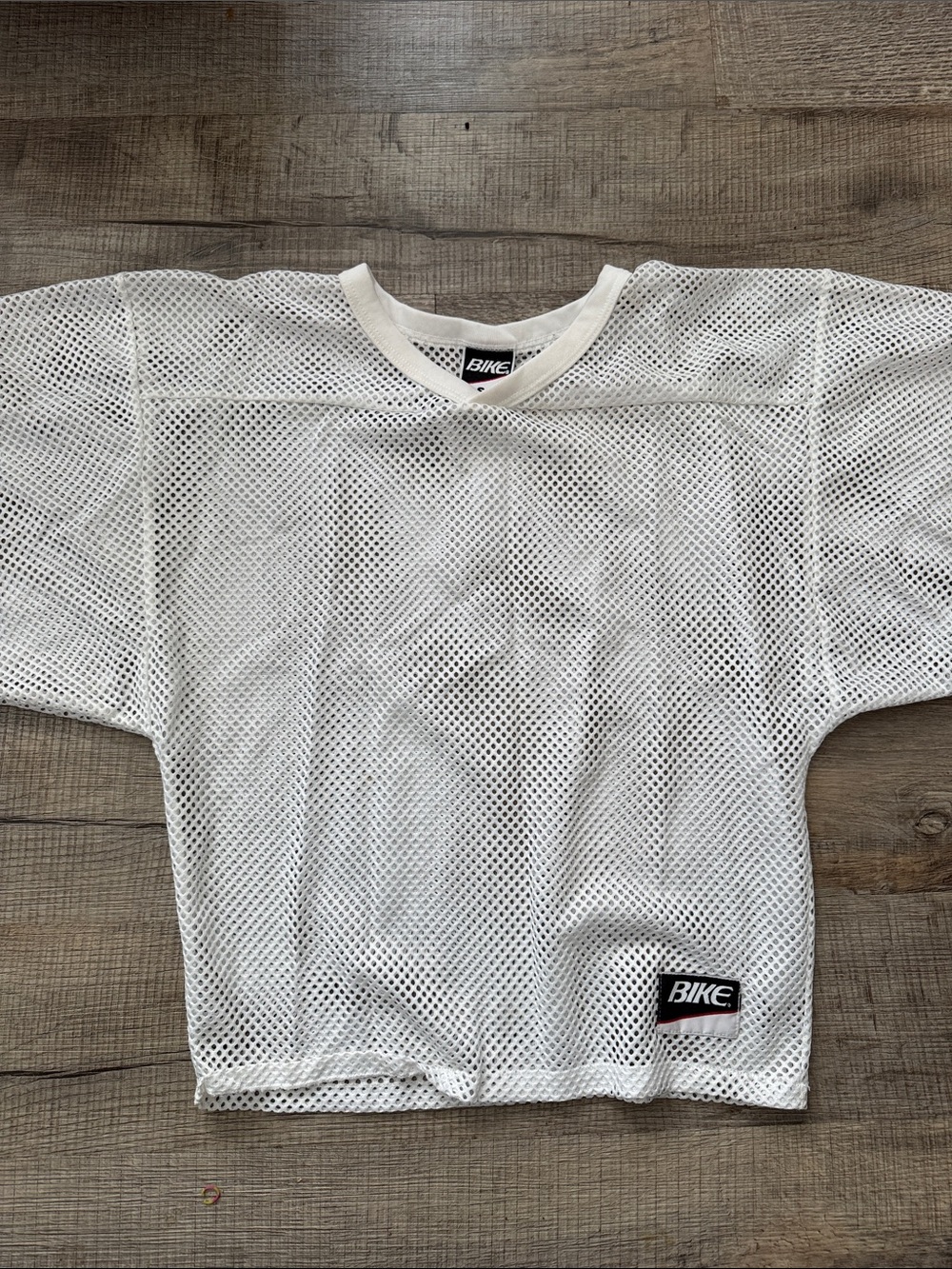 BIKE VTG Football Jersey White Mesh Kids Short Sleeve Jersey